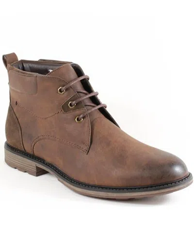 Young 11 Fashion Men's Lace Up Short Boot In Brown