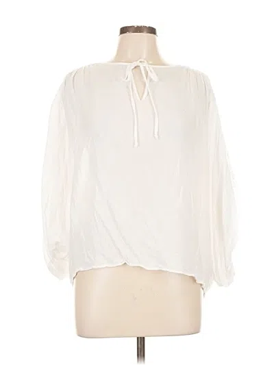 Pre-owned Young Fabulous & Broke 3/4 Sleeve Blouse In Ivory