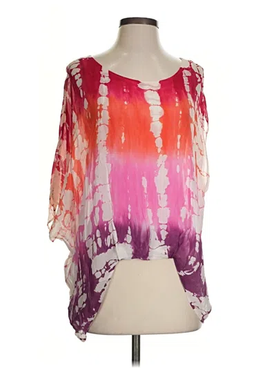Pre-owned Young Fabulous & Broke 3/4 Sleeve Blouse In Pink