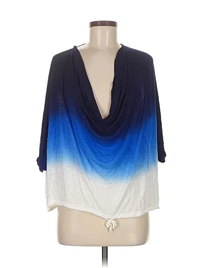 Pre-owned Young Fabulous & Broke 3/4 Sleeve T-shirt In Blue