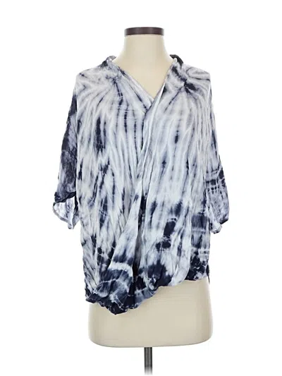 Pre-owned Young Fabulous & Broke 3/4 Sleeve T-shirt In Blue