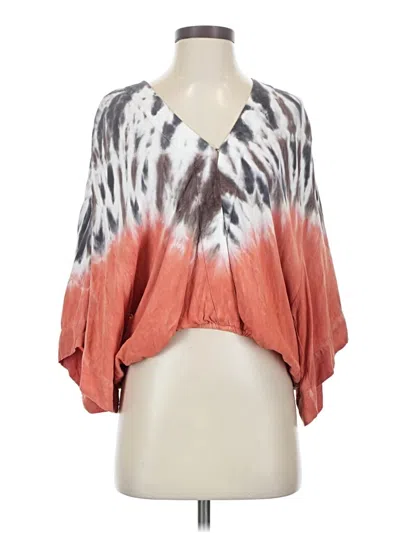Pre-owned Young Fabulous & Broke 3/4 Sleeve T-shirt In Orange