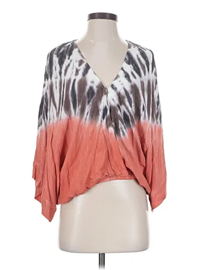 Pre-owned Young Fabulous & Broke 3/4 Sleeve T-shirt In Orange