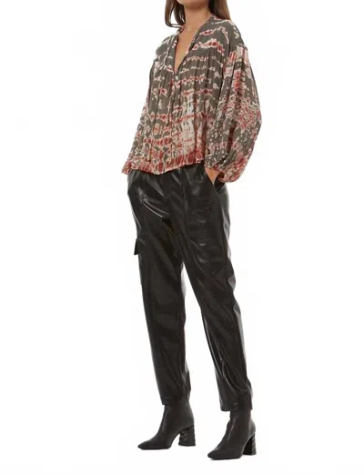 Young Fabulous & Broke Abbey Top In Deep Rust Ladder Wash In Multi