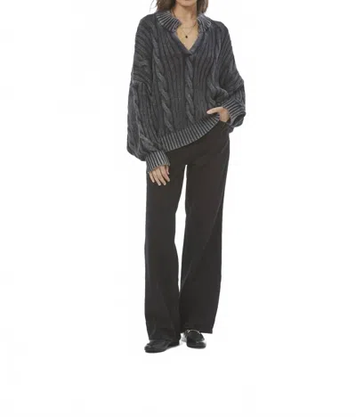 Young Fabulous & Broke Aukland Long Sleeve Sweater In Black