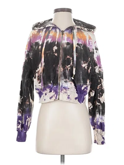 Pre-owned Young Fabulous & Broke Cardigan Sweater In Purple