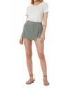 Young Fabulous & Broke Caro Wrap Skort In Tinted Sage Pigment In Multi