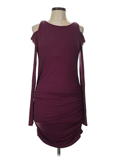 Pre-owned Young Fabulous & Broke Casual Dress In Burgundy