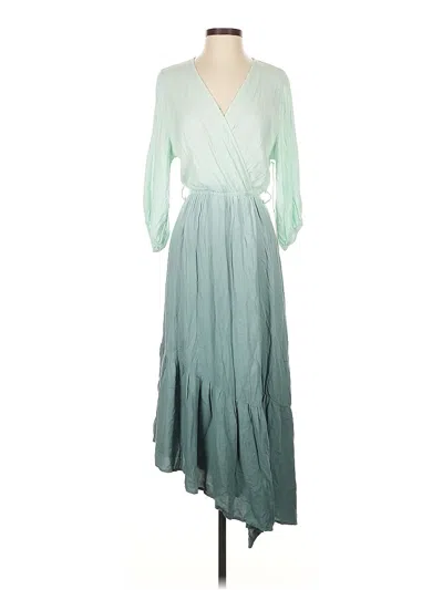Pre-owned Young Fabulous & Broke Casual Dress In Green