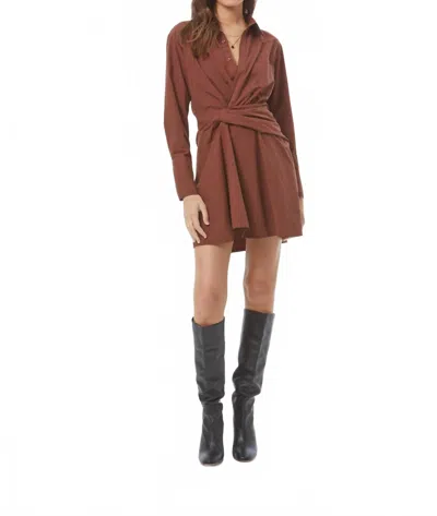 Young Fabulous & Broke Cher Mini Dress In Sepia In Brown