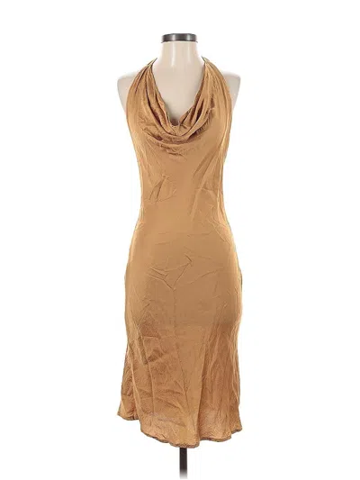Pre-owned Young Fabulous & Broke Cocktail Dress In Brown