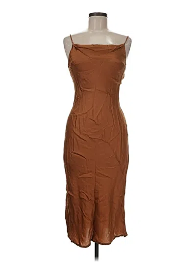 Pre-owned Young Fabulous & Broke Cocktail Dress In Brown
