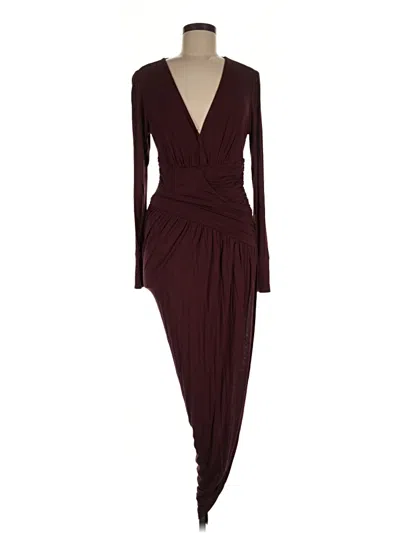 Pre-owned Young Fabulous & Broke Cocktail Dress In Burgundy