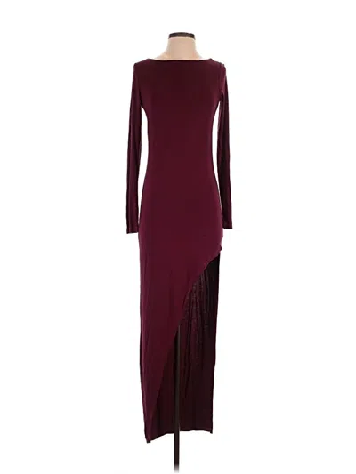Pre-owned Young Fabulous & Broke Cocktail Dress In Burgundy