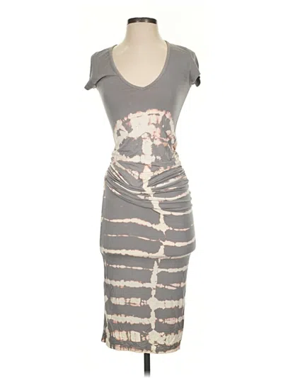Pre-owned Young Fabulous & Broke Cocktail Dress In Gray