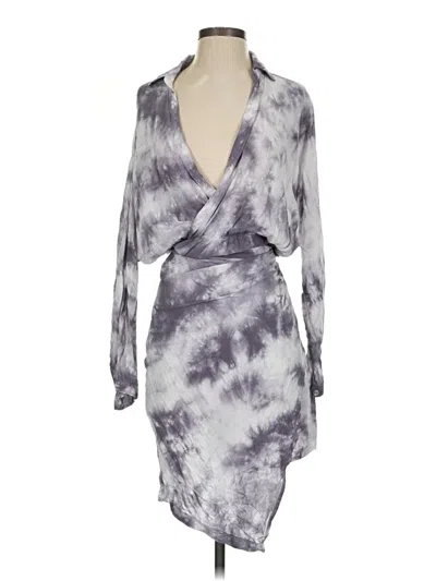 Pre-owned Young Fabulous & Broke Cocktail Dress In Gray