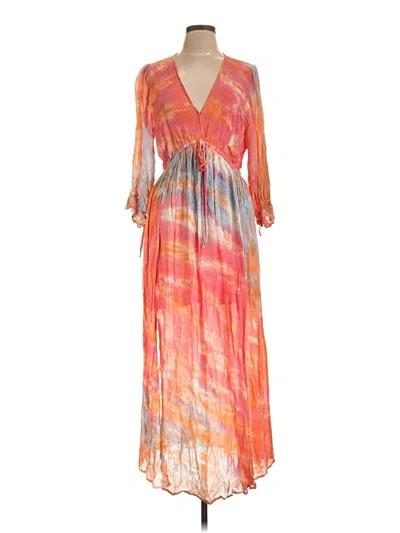 Pre-owned Young Fabulous & Broke Cocktail Dress In Orange
