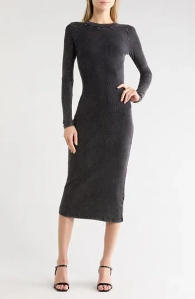 Young Fabulous & Broke Young, Fabulous & Broke Dax Long Sleeve Midi Dress In Black
