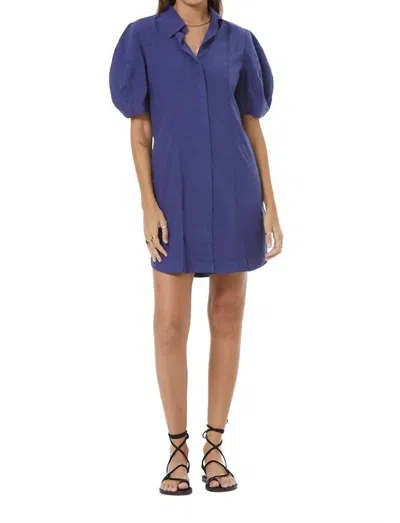 Young Fabulous & Broke Dina Mini Dress In Dusk Navy In Blue