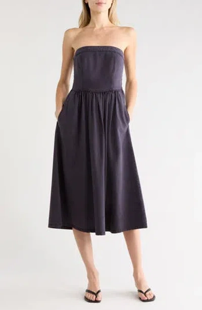 Young Fabulous & Broke Young, Fabulous & Broke Donna Strapless Day Dress In Blue