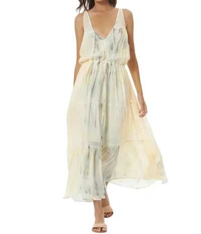 Young Fabulous & Broke Elinore Midi Dress In Buttercup Picnic Wash In Yellow