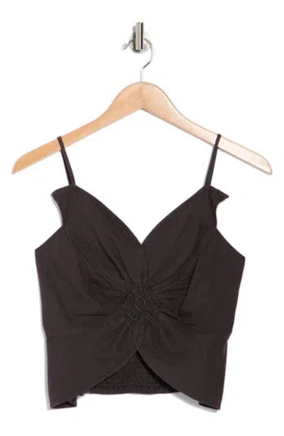 Young Fabulous & Broke Young, Fabulous & Broke Fleur Linen Blend Top In Black