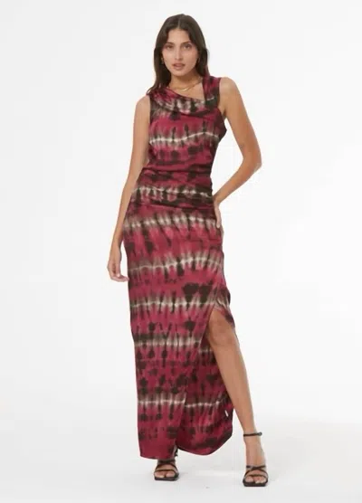 Young Fabulous & Broke Gimlet Maxi Dress In Tie Dye Garnet In Multi