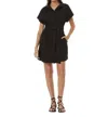 Young Fabulous & Broke Hana Button Front Dress In Black In Black