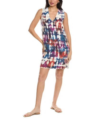 Young Fabulous & Broke Hoku Linen-blend Shift Dress In Purple