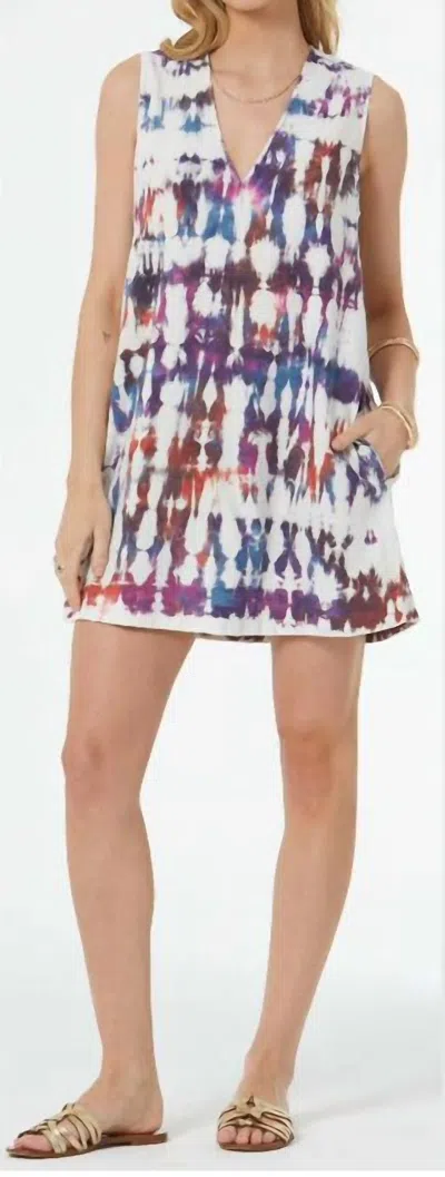 Young Fabulous & Broke Hoku Mini Dress In Raspberry Spotlight Wash In Multi