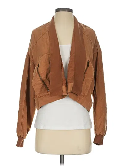 Pre-owned Young Fabulous & Broke Jacket In Brown