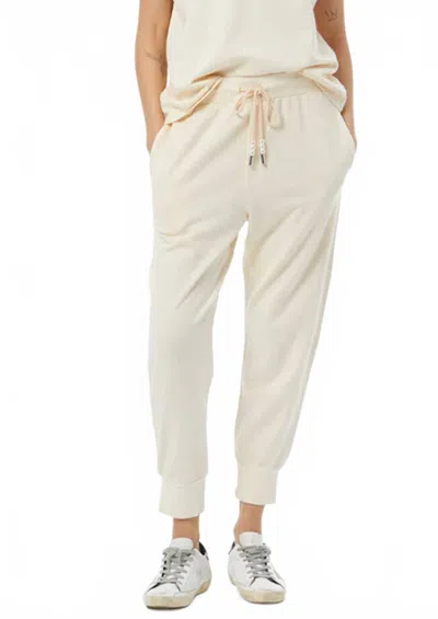 Young Fabulous & Broke Jagger Jogger Pants In Vanilla In White