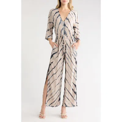 Young Fabulous & Broke Young, Fabulous & Broke Kahala Wide Leg Jumpsuit In Neutral