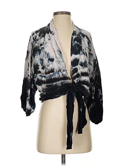 Pre-owned Young Fabulous & Broke Kimono In Black
