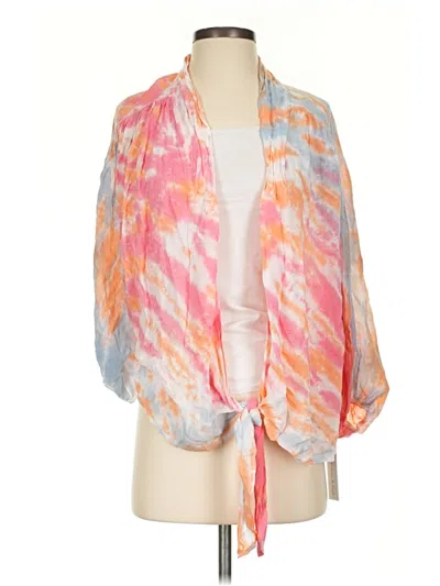 Pre-owned Young Fabulous & Broke Kimono In Orange