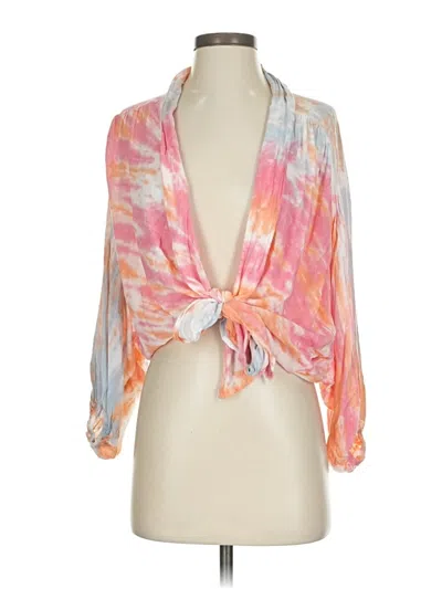 Pre-owned Young Fabulous & Broke Kimono In Pink