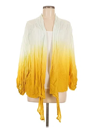 Pre-owned Young Fabulous & Broke Kimono In Yellow