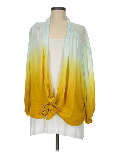 Pre-owned Young Fabulous & Broke Kimono In Yellow