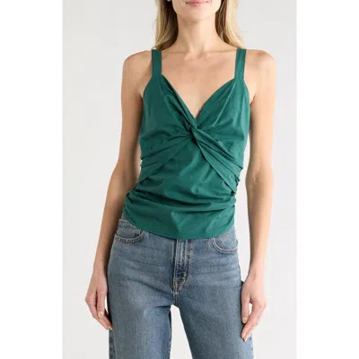 Young Fabulous & Broke Young, Fabulous & Broke Lima Twisted Front Camisole In Green