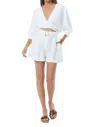 Young Fabulous & Broke Lissa Belted Short In Bone In Multi
