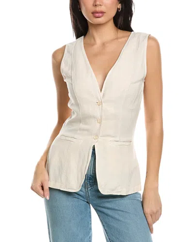 Young Fabulous & Broke Loa Linen-blend Vest In White