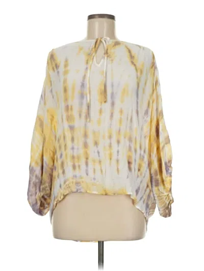 Young Fabulous & Broke Long Sleeve Blouse In Yellow