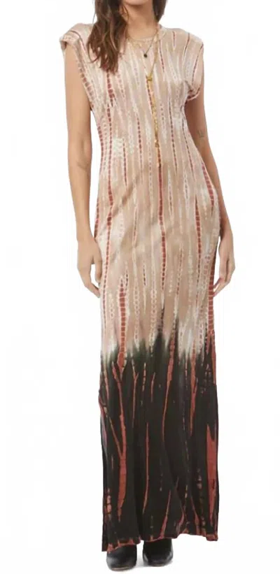 Young Fabulous & Broke Mackenzie Muscle Tee Dress In Nut Bamboo Ombre In Brown