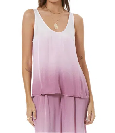 Young Fabulous & Broke Nari Tank Top In Cosmetic Pink Ombre Wash In Multi
