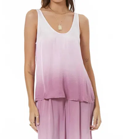 YOUNG FABULOUS & BROKE NARI TANK TOP IN COSMETIC PINK OMBRE WASH