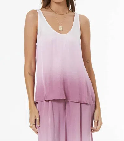 Young Fabulous & Broke Nari Tank Top In Pink Ombré In Purple