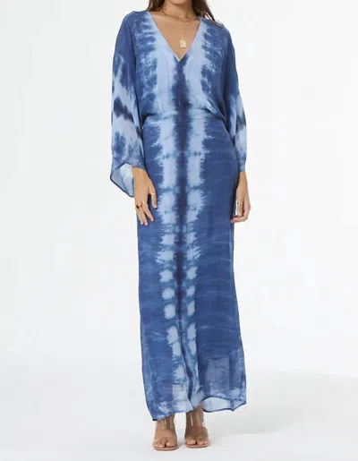 Young Fabulous & Broke Olina Maxi Dress In Aviator Blue Pillar Wash