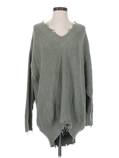 Pre-owned Young Fabulous & Broke Poncho In Green