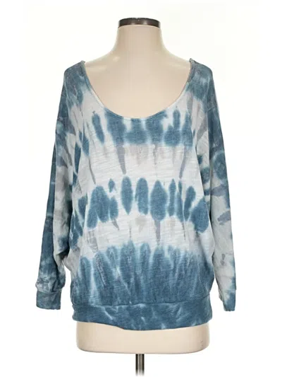Pre-owned Young Fabulous & Broke Pullover Sweater In Blue
