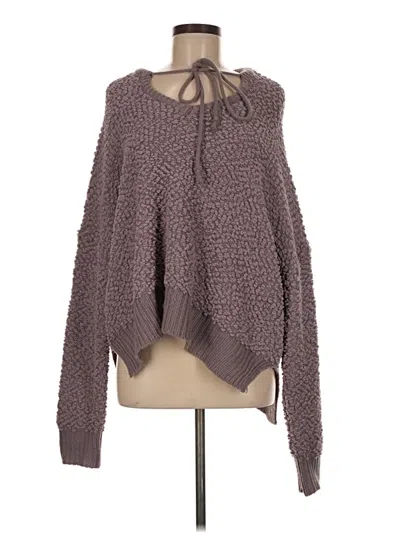Pre-owned Young Fabulous & Broke Pullover Sweater In Purple